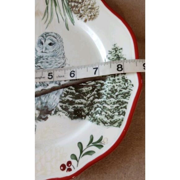 BETTER HOMES & GARDENS Heritage Collection Salad Plates Set Of 2 OWL Earthenware - Picture 5 of 5